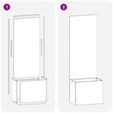 Schermo per privacy in giardino Traforo Argento 50 x 140 cm