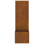 Schermo per privacy in giardino Traforo Ruggine 50 x 140 cm