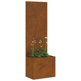 Schermo per privacy in giardino Traforo Ruggine 50 x 140 cm