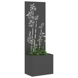 Schermo per privacy in giardino Floreale Nero 50 x 140 cm