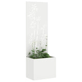 Schermo per privacy in giardino Floreale Bianco 50 x 140 cm