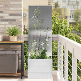 Schermo per privacy in giardino Floreale Argento 50 x 150 cm