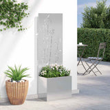 Schermo per privacy in giardino Floreale Argento 50 x 140 cm