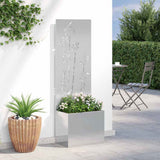 Schermo per privacy in giardino Floreale Argento 50 x 150 cm