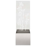 Schermo per privacy in giardino Floreale Argento 50 x 150 cm