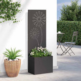 Schermo per privacy in giardino Traforo Nero 50 x 140 cm