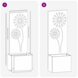 Schermo per privacy in giardino Traforo Bianco 50 x 150 cm
