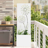 Schermo per privacy in giardino Traforo Bianco 50 x 150 cm