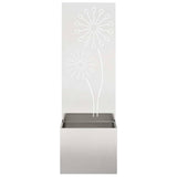 Schermo per privacy in giardino Traforo Argento 50 x 140 cm