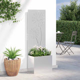 Schermo per privacy in giardino Traforo Argento 50 x 140 cm