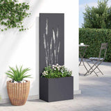 Schermo per privacy in giardino Traforo Antracite 50 x 140 cm