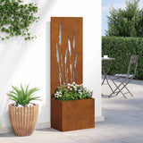Schermo per privacy in giardino Traforo Ruggine 50 x 140 cm