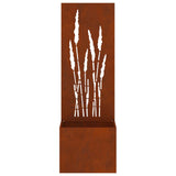 Schermo per privacy in giardino Traforo Ruggine 50 x 150 cm