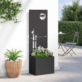 Schermo per privacy in giardino Traforo Nero 50 x 140 cm