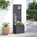 Schermo per privacy in giardino Traforo Antracite 50 x 140 cm