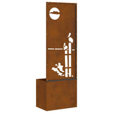 Schermo per privacy in giardino Traforo Ruggine 50 x 140 cm