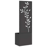 Schermo per privacy in giardino Floreale Nero 50 x 140 cm