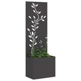 Schermo per privacy in giardino Floreale Nero 50 x 140 cm