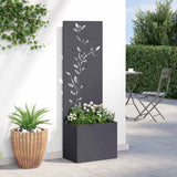 Schermo per privacy in giardino Floreale Antracite 50 x 140 cm