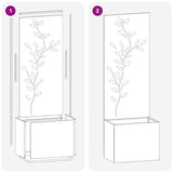 Schermo per privacy in giardino Oliver verde 50 x 140 cm