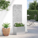 Schermo per privacy in giardino Floreale Argento 50 x 140 cm