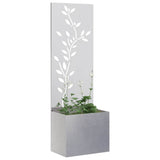 Schermo per privacy in giardino Floreale Argento 50 x 140 cm