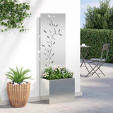 Schermo per privacy in giardino Floreale Argento 50 x 140 cm