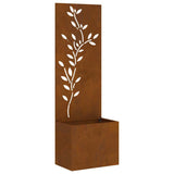 Schermo per privacy in giardino Floreale Ruggine 50 x 140 cm