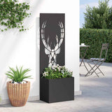 Schermo per privacy in giardino Stampa animale Nero 50 x 140 cm