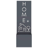 Vaso da Giardino con Pannello Decorativo Antracite 50 x 140 cm