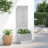 Schermo per privacy in giardino Traforo Argento 50 x 140 cm