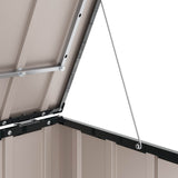 Scatola di Stoccaggio per Giardino Nero 101 x 82 x 50 cm