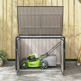 Scatola di Stoccaggio per Giardino Nero 151,5 x 107 x 100 cm