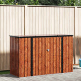 Scatola di Stoccaggio per Giardino Marrone 214 x 82 x 132 cm