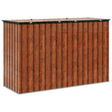 Scatola di Stoccaggio per Giardino Marrone 214 x 82 x 132 cm
