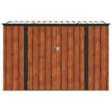 Scatola di Stoccaggio per Giardino Marrone 214 x 82 x 132 cm