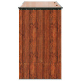 Scatola di Stoccaggio per Giardino Marrone 214 x 82 x 132 cm