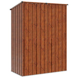Casette da giardino Marrone 153,5 x 86 x 200 cm Metallo