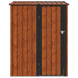 Casette da giardino Marrone 153,5 x 86 x 200 cm Metallo