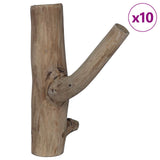 Gancio Marrone 4 x 4 x 14 cm Legno Recuperato Massello