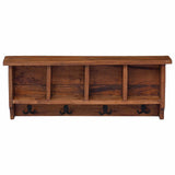 Gruccia Marrone 70 x 11 x 27 cm Legno di Mogano Massello
