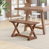 panchina Naturale 85 x 35 x 46 cm Legno massello di recupero