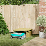 Garage per tosaerba Marrone 73.5 x 81.5 x 38.5 cm