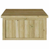 Garage per tosaerba Marrone 73.5 x 81.5 x 38.5 cm