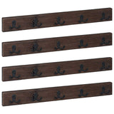 Gruccia Marrone 60 x 7 x 8 cm Legno Recuperato Massello