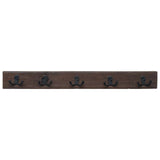 Gruccia Marrone 60 x 7 x 8 cm Legno Recuperato Massello