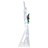 Renne LED 6 pcs Argento Tessuto