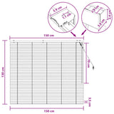 Tenda Veneziana Aspetto Quercia 150 x 130 cm 35 mm