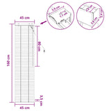 Tenda Veneziana Aspetto Quercia 45 x 160 cm 35 mm