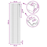 Tenda Veneziana Aspetto Quercia 65 x 250 cm 35 mm